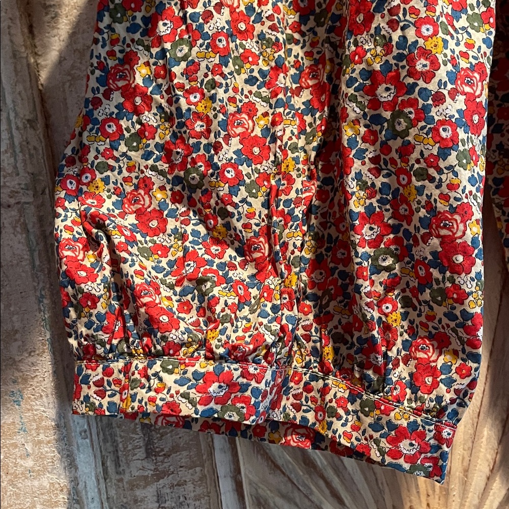 Wildseed Stitches Liberty of London, 3/4 Sleeve, Peter Pan Collar Blouse  XXL/16 - Picture 3 of 9